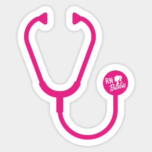 RN Barbie Stethoscope Sticker